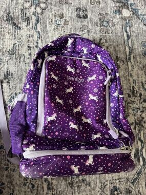 Bentgo purple unicorn Backpack, Lunch bag, school back pack, kindergarten bag